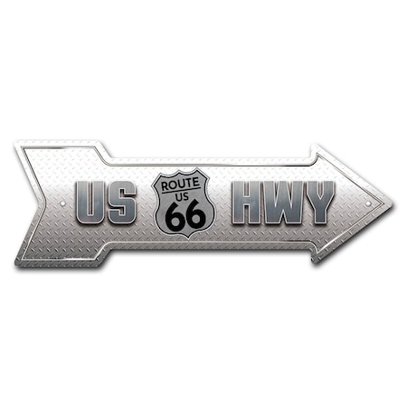 Signmission Us Hwy Arrow Sign Funny Home Decor 18in Wide P-ARROW-999560